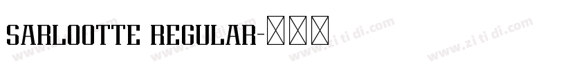 sarlootte regular字体转换